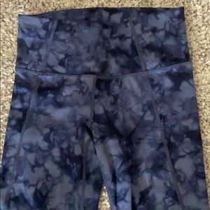 Athleta tights. Tie dye blue. XS